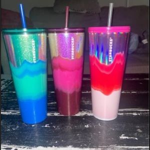 Like new Starbucks venti cold tumblers. Asking $30 each